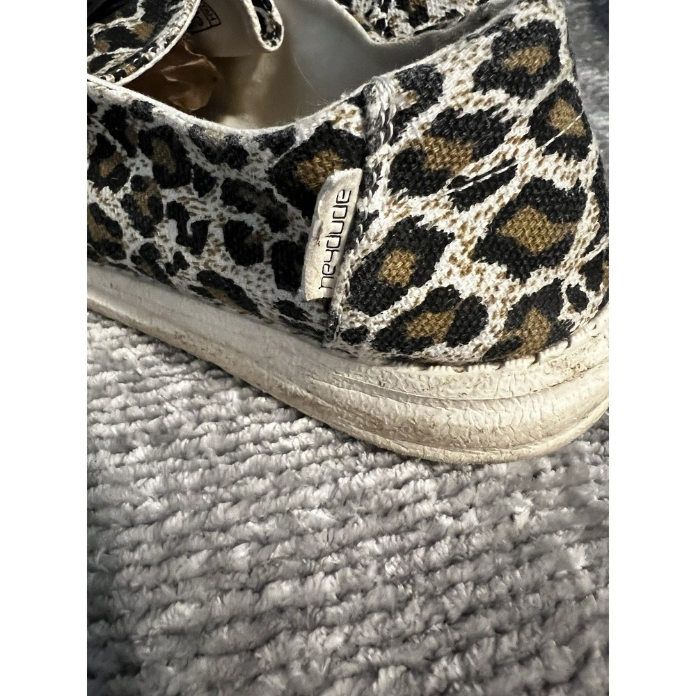 Hey Dude Wendy Cheetah Leopard Print Slip On Shoes Womens Size 7 Casual - Picture 3 of 10